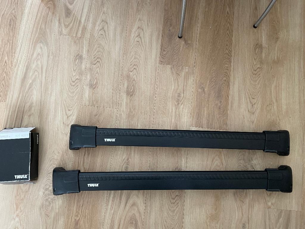 Thule dakdragers wingbar edge voor V60 met dakrails, Auto diversen, Dakdragers, Ophalen, Gebruikt