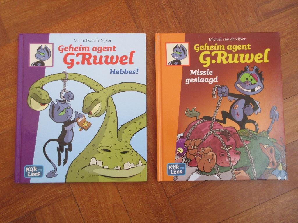 2 x stripboek   Geheim agent G. Ruwel  Avi E4 +  E5, Ophalen of Verzenden, Gelezen, Fictie algemeen