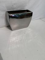 Zilver kleurige bloempot, Niet bekend, Niet bekend, Rond, Ophalen of Verzenden