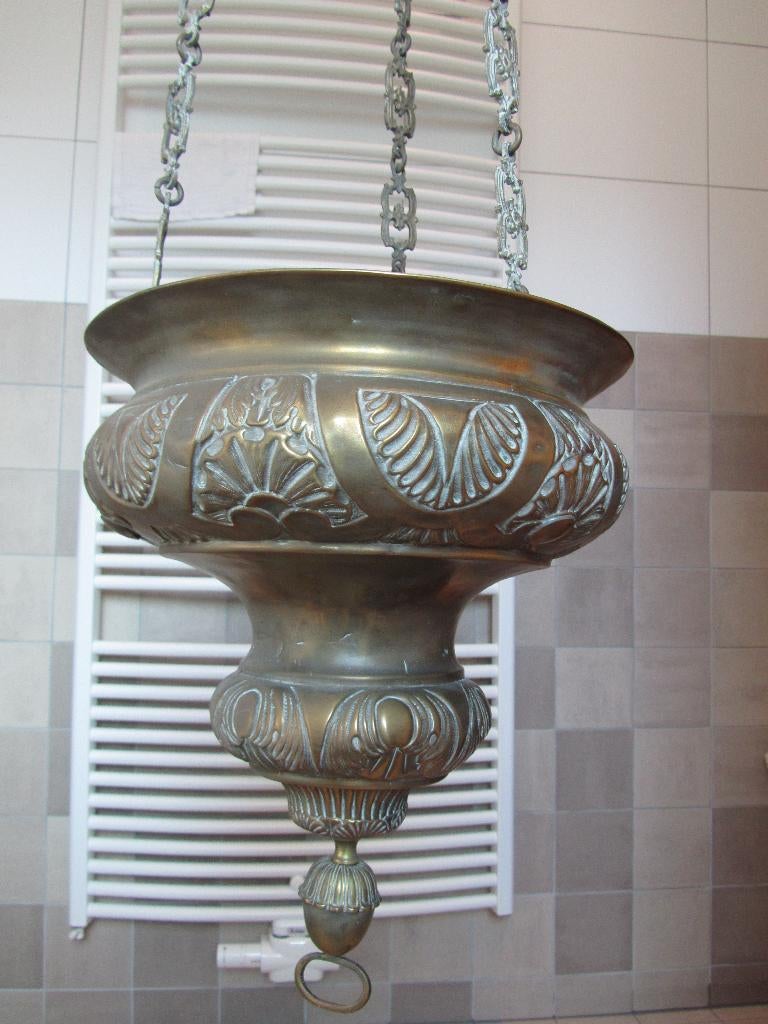 Grote godslamp, Antiek en Kunst, Antiek | Religie, Ophalen of Verzenden