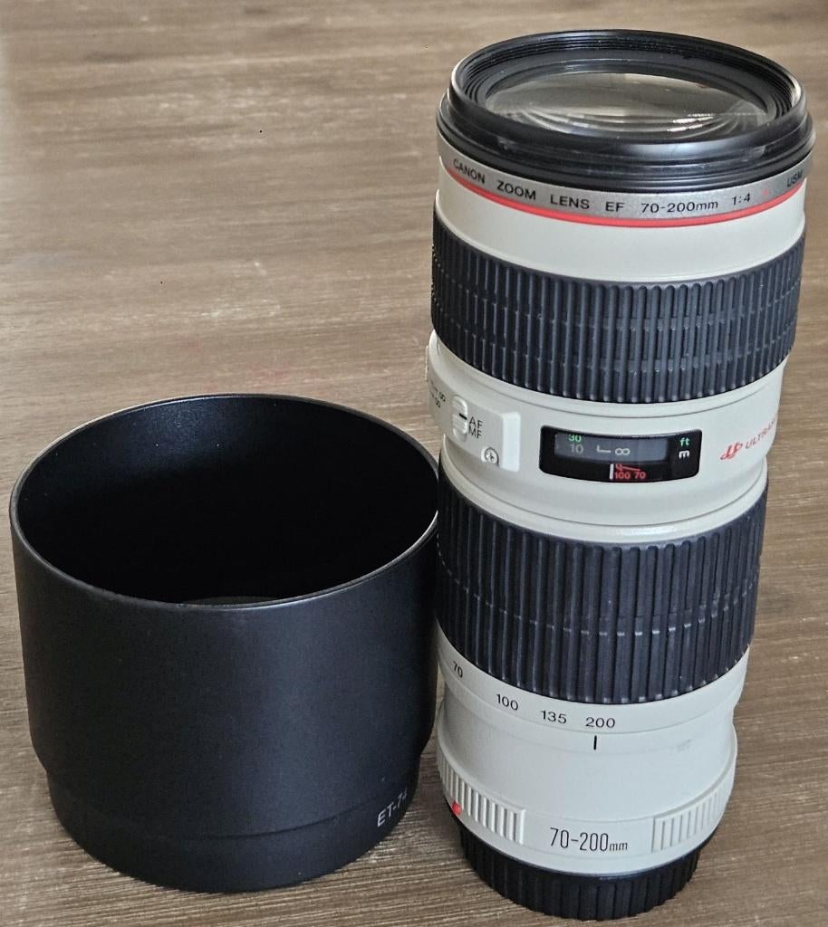 Canon EF 70-200mm f4L USM zeer mooi, Ophalen, Zo goed als nieuw, Telelens, Zoom