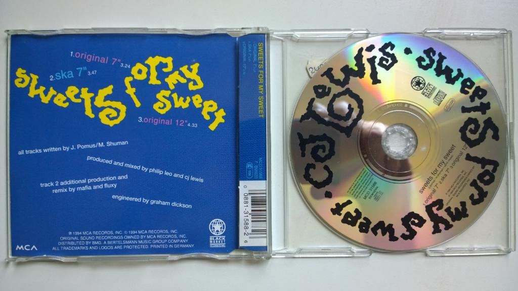 CJ Lewis - Sweets For My Sweet, Maxi-single, Ophalen of Verzenden, Zo goed als nieuw, 1 single