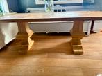 Massief Eiken Kloostertafel - Robuust & Stijlvol, Huis en Inrichting, Tafels | Eettafels, Ophalen, Gebruikt, 100 tot 150 cm, Eikenhout