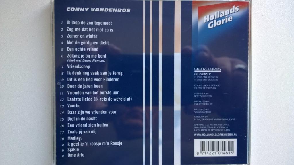 Conny Vandenbos - Hollands Glorie, Ophalen of Verzenden, Zo goed als nieuw, Pop
