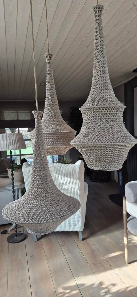 Gehaakte Marokkaanse kroonluchters/lampen, Ophalen, Nieuw, Boho Ibiza