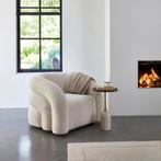 Riviera maison fauteuil draaibaar boucle japandi rond, Ophalen, Zo goed als nieuw, Rond, 50 tot 75 cm