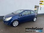 Opel Corsa 1.4-16V Cosmo, '08, airco, trekhaak, cruise, lm-v, Voorwielaandrijving, Gebruikt, Zwart, 4 cilinders