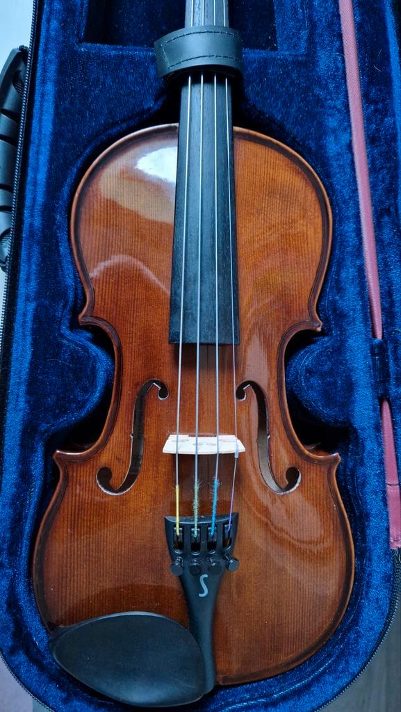 Viool Stentor SR1500 Student II 1/2, Muziek en Instrumenten, Strijkinstrumenten | Violen en Altviolen, Zo goed als nieuw, Viool