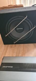 Ampire MB440.5 versterker + Ampire subwoofer te koop, Auto diversen, Autospeakers, Ophalen, Zo goed als nieuw