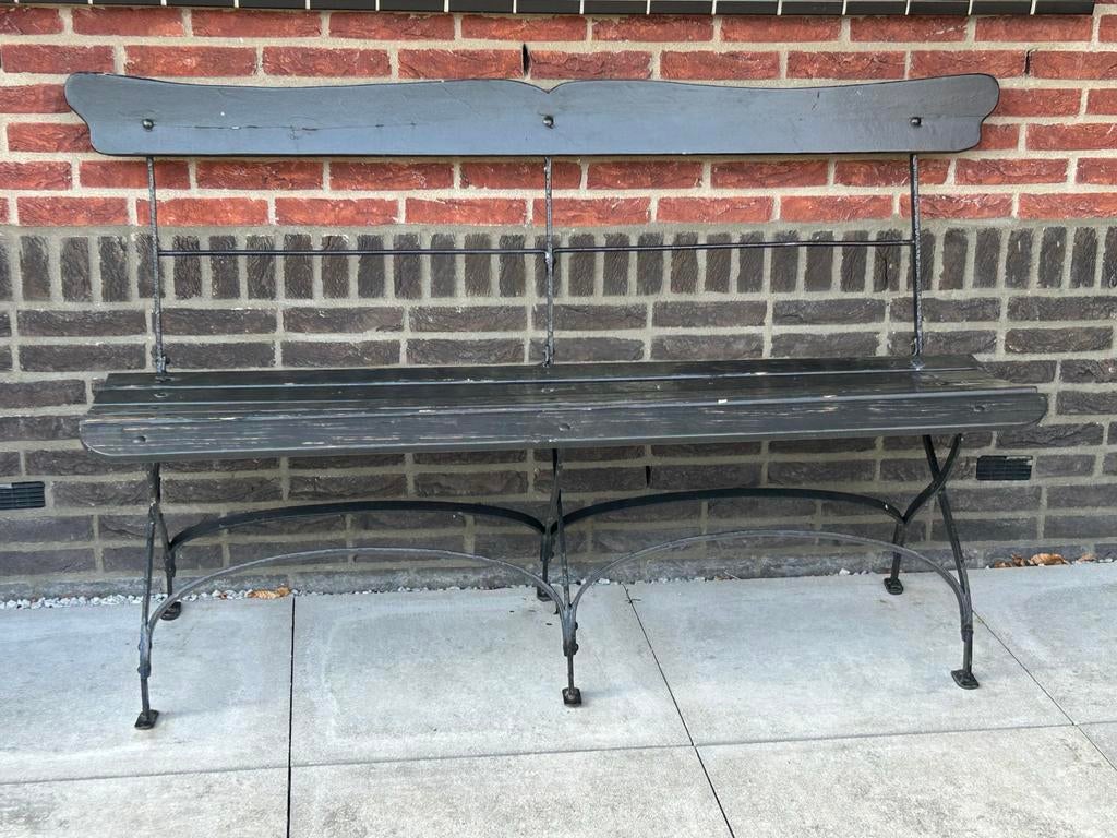 Nostalgische Parkbank / Tuinbank - Oud en Charmant, Tuin en Terras, Tuinbanken, Ophalen, Gebruikt, Hout