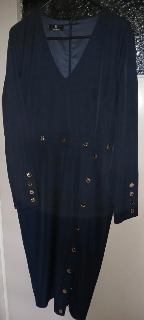 Fracomina jurk maat L, Kleding | Dames, Jurken, Zo goed als nieuw, Maat 42/44 (L), Blauw, Onder de knie, Verzenden