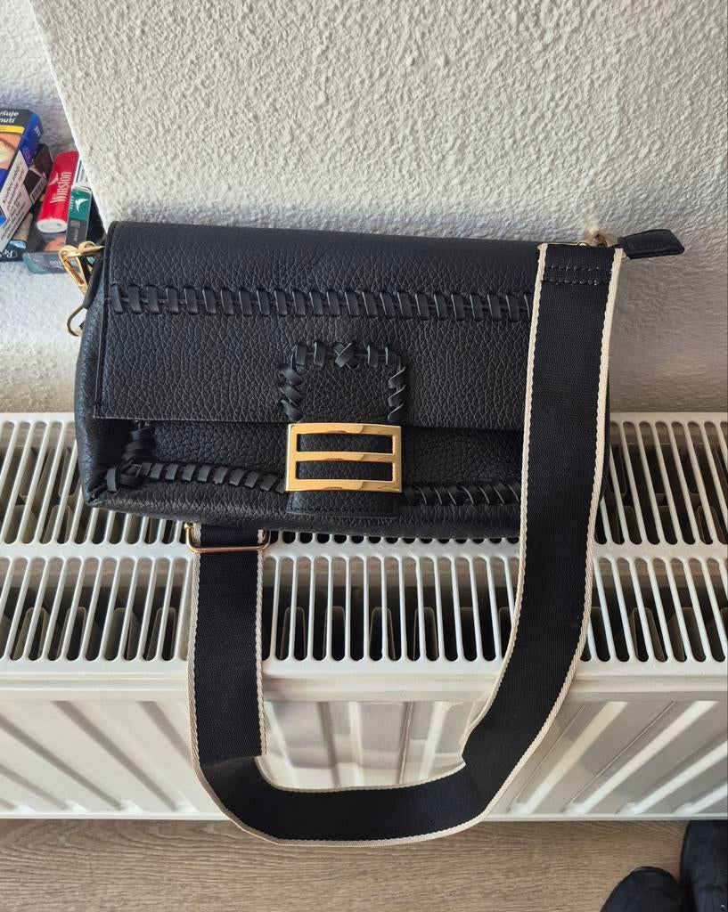 Zwarte tas, Ophalen of Verzenden, Zo goed als nieuw, Zwart, Handtas