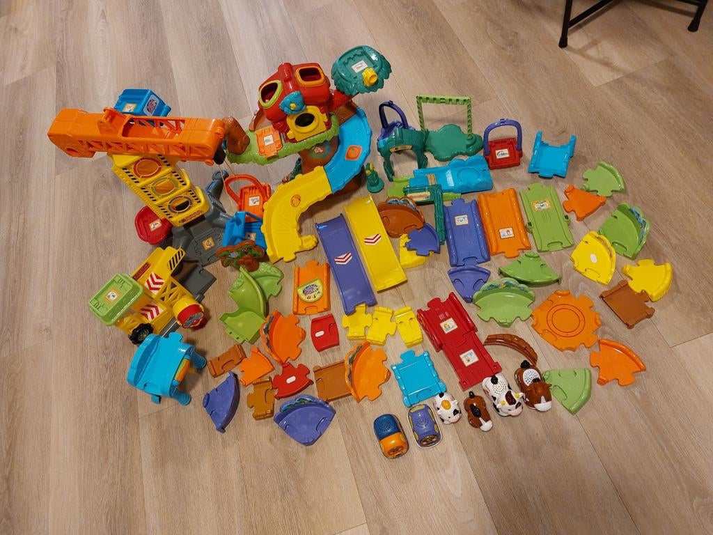Grote set VTech Toet Toet Auto's/Zoef Zoef Dieren, Kinderen en Baby's, Speelgoed | Overig, Zo goed als nieuw, Jongen of Meisje