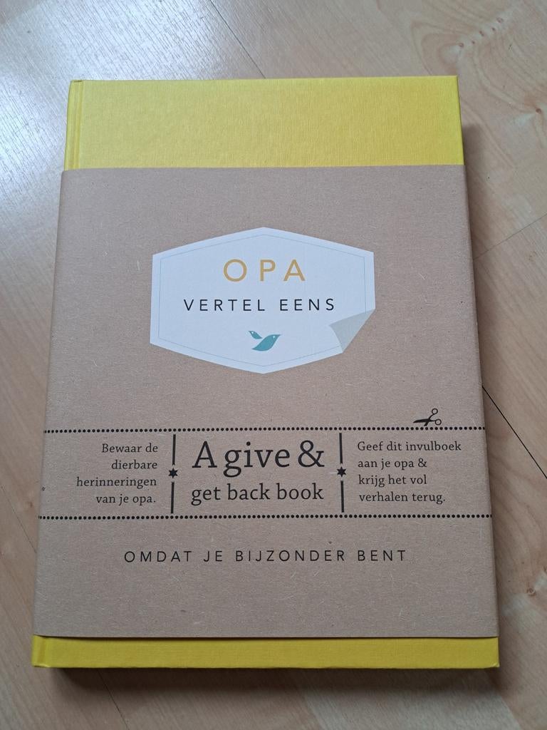 Opa Vertel Eens - Invulboek voor dierbare herinneringen, Ophalen of Verzenden, Nieuw, Onbekend