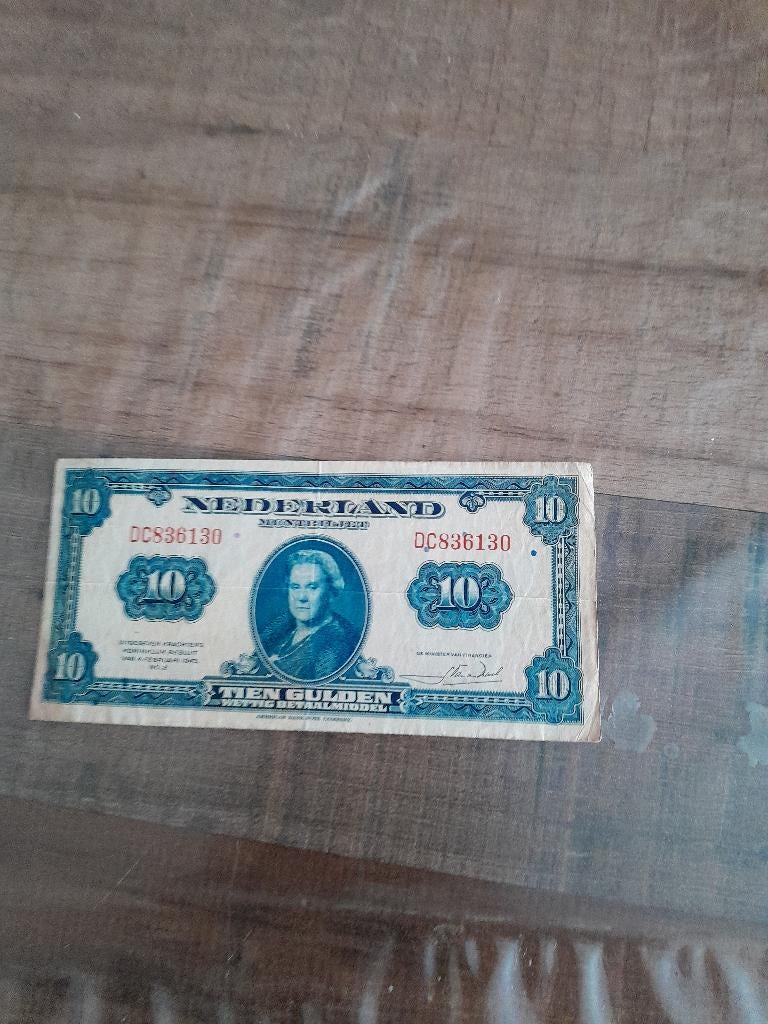 10 gulden, Ophalen of Verzenden, 10 gulden