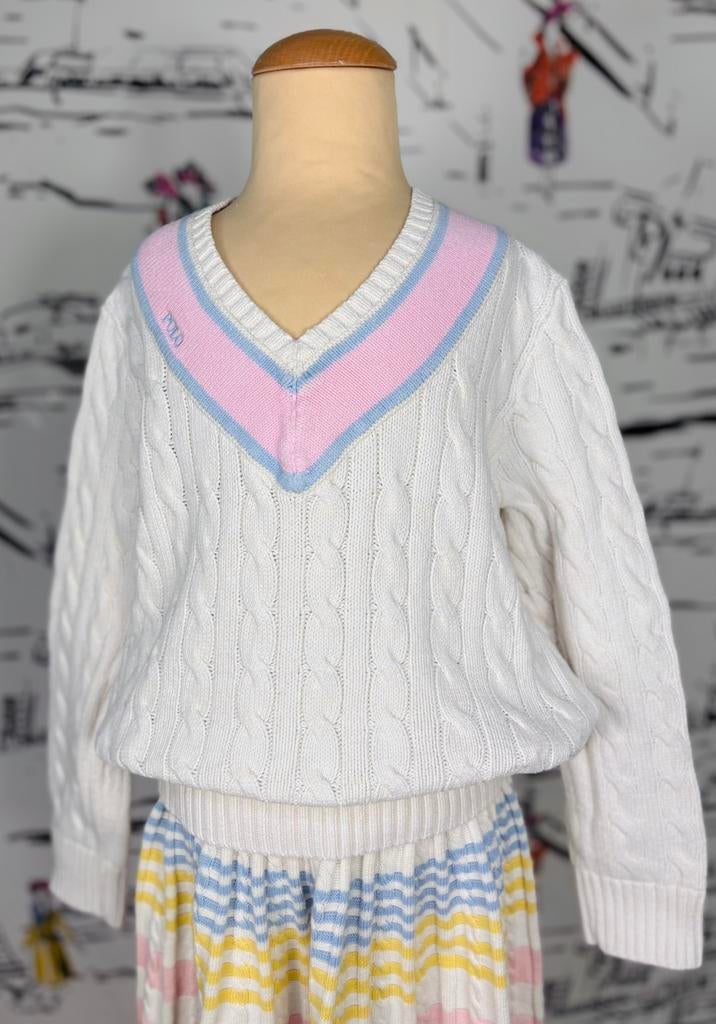 Ralph Lauren cricket jumper trui meisje maat 8-10 (128), Kinderen en Baby's, Trui of Vest, Ralph Lauren, Ralph Lauren EU, Verzenden