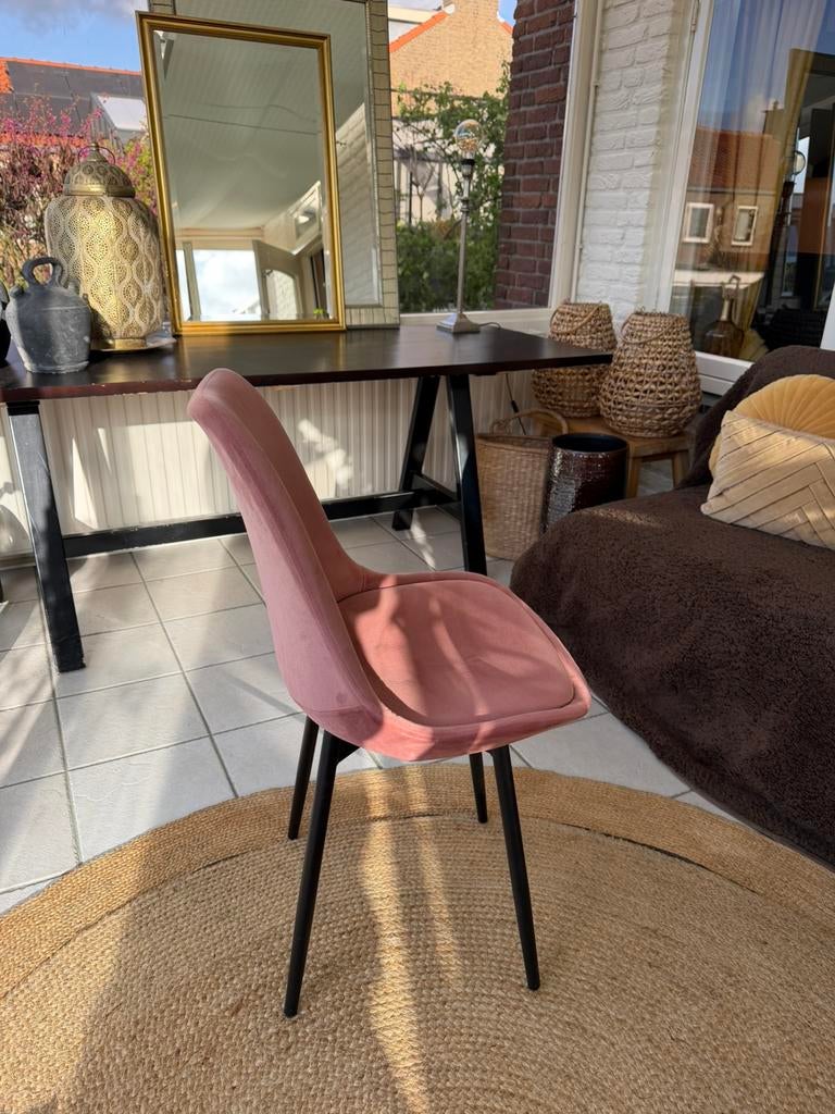 Roze stoel meiden mamer, Huis en Inrichting, Stoelen, Ophalen, Zo goed als nieuw, Overige kleuren, Eén