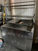 Hoeks horeca houtskool grill, Ophalen, Gebruikt, Fornuis, Frituur en Grillen