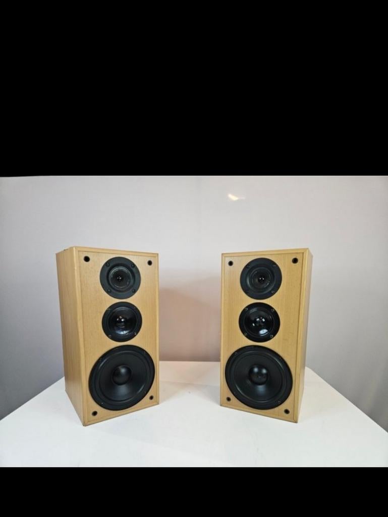 Jamo E-410 Boekenplank Speakers - Houten Afwerking, Audio, Tv en Foto, Luidsprekers, Gebruikt, Glyngøre, Denemarken, Ophalen of Verzenden