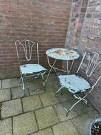 Vintage Gietijzeren Bistroset - Tuinset met 2 Stoelen, Tuin en Terras, Tuinsets en Loungesets, Overige materialen, Gebruikt, Eettafel