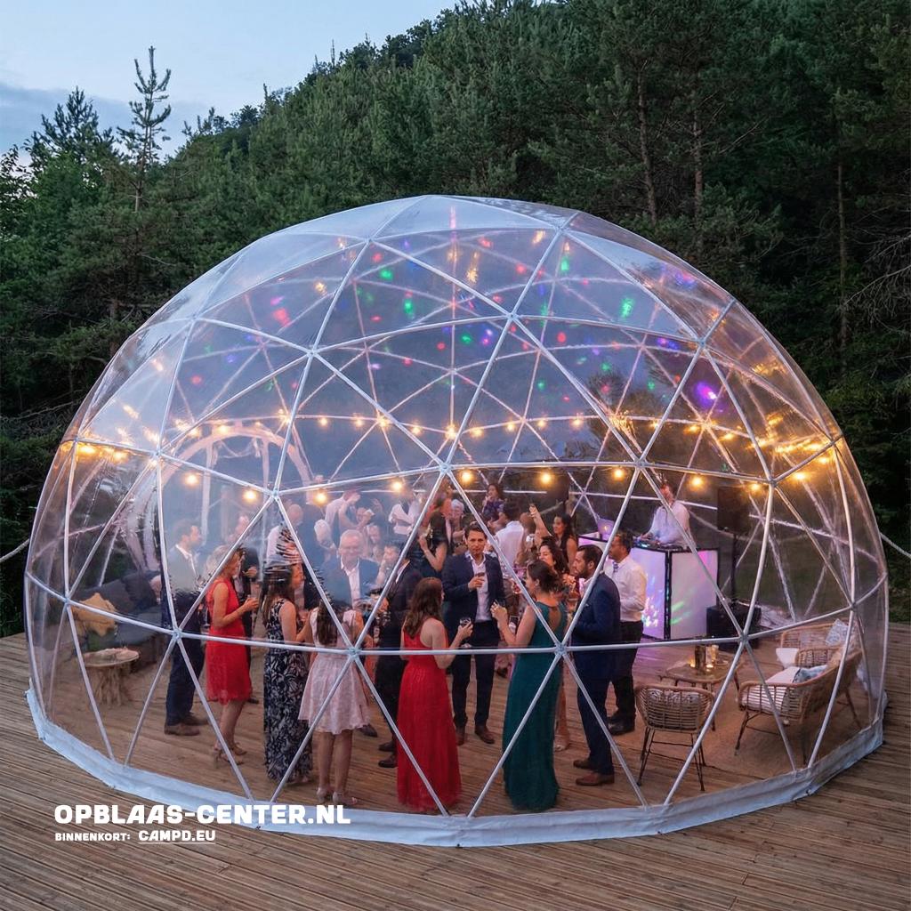 DOME tent transparant - 5-6-7-8-9 meter, Nieuw, Paviljoen, 8 meter of meer, 2 meter of meer