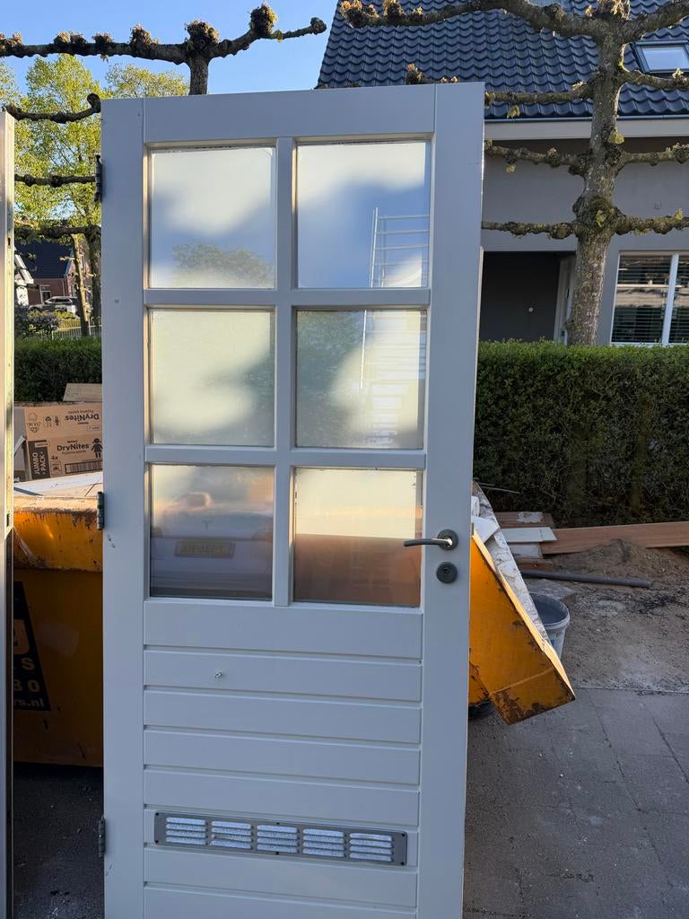 Degelijke Buitendeur met Driepuntssluiting - 211,5x92,5cm, Ophalen, Gebruikt, 80 tot 100 cm, Buitendeur