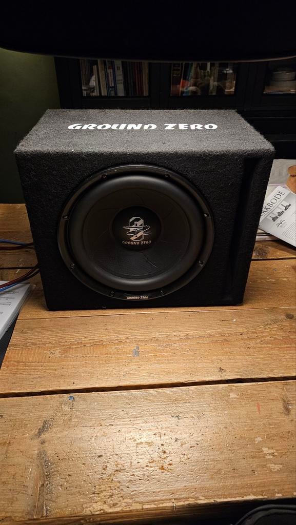 Ground Zero GZIB 30BR subwoofer met Magnat versterker, Auto diversen, Ophalen of Verzenden