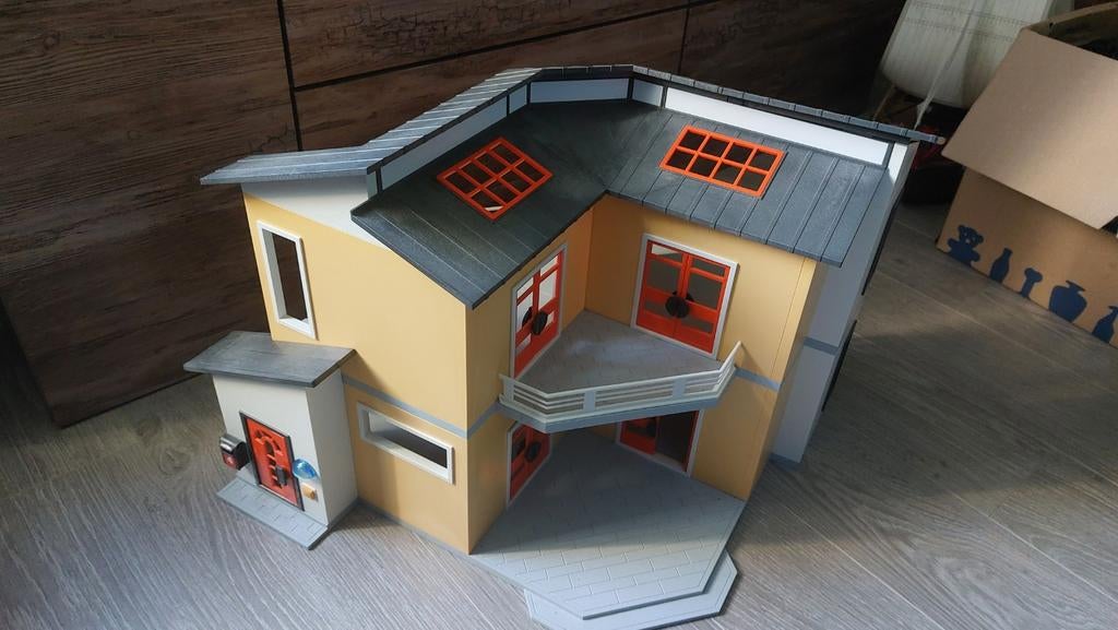 Playmobil Modern Woonhuis met complete sets, Ophalen, Zo goed als nieuw, Complete set