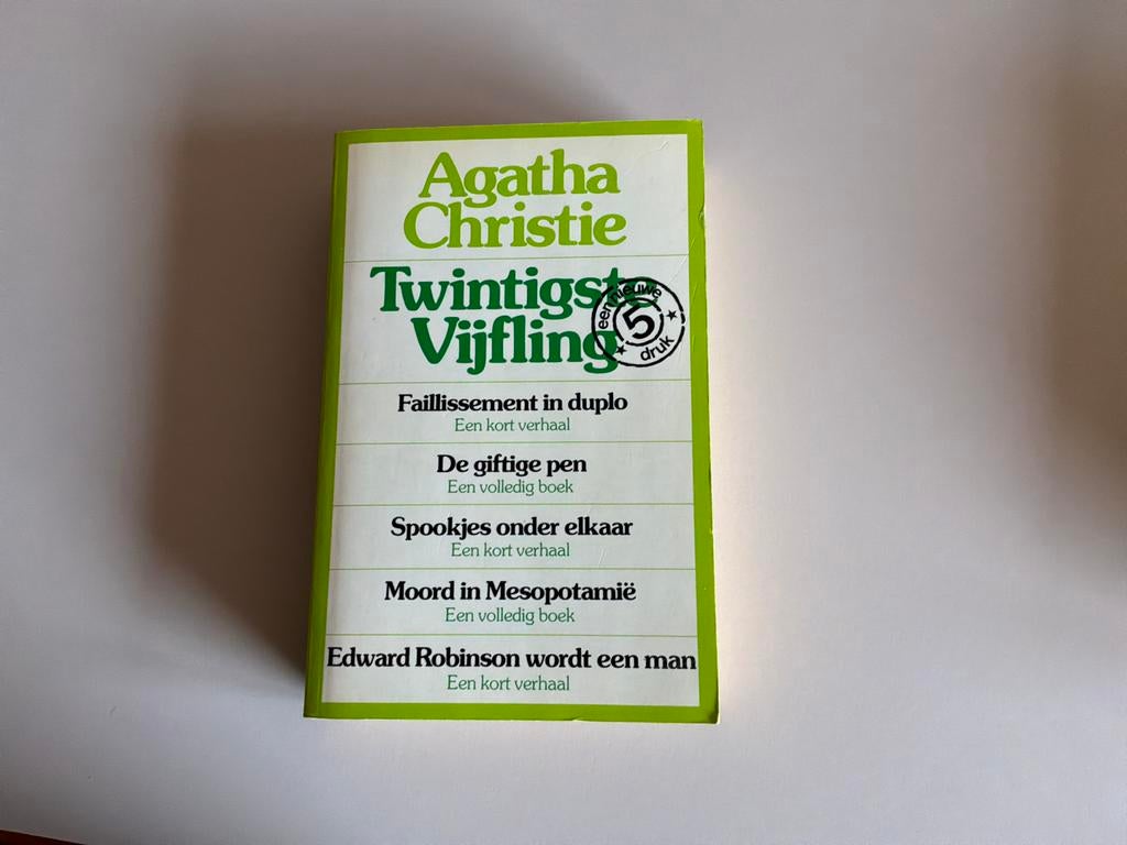 Agatha Christie - Twintigste Vijfling (3e druk), Ophalen of Verzenden, Gelezen