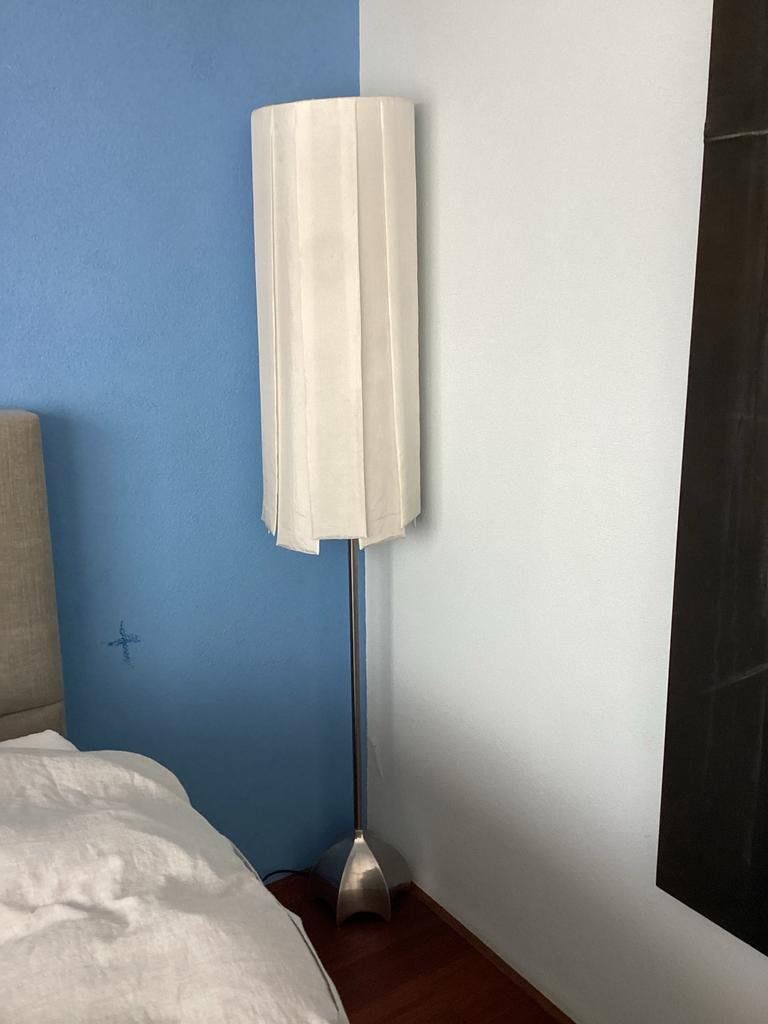 Design lamp ontworpen door Jan de Bouvrie, Huis en Inrichting, Lampen | Vloerlampen, Ophalen, Gebruikt, Metaal, 150 tot 200 cm