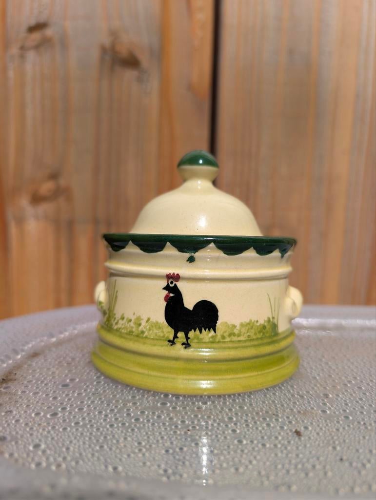 Potje kip en haan, Antiek en Kunst, Antiek | Emaille, Ophalen