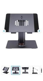 BlueBuilt Laptopstandaard met Draadloze Oplader, Ophalen of Verzenden, Nieuw, In hoogte verstelbaar