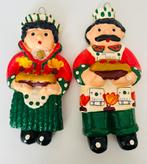 Twee keramische handgemaakte muur figuren Mr.Baker Mrs.Baker, Antiek en Kunst, Antiek | Keramiek en Aardewerk, Ophalen of Verzenden
