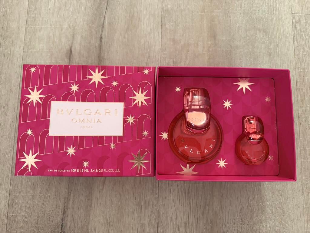 BVLGARI OMNIA CORAL set, Ophalen of Verzenden, Gebruikt