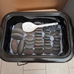 Complete Hotstone Set met Warmhouder & Boekjes, Sport en Fitness, Massageproducten, Ophalen, Zo goed als nieuw, Hotstone