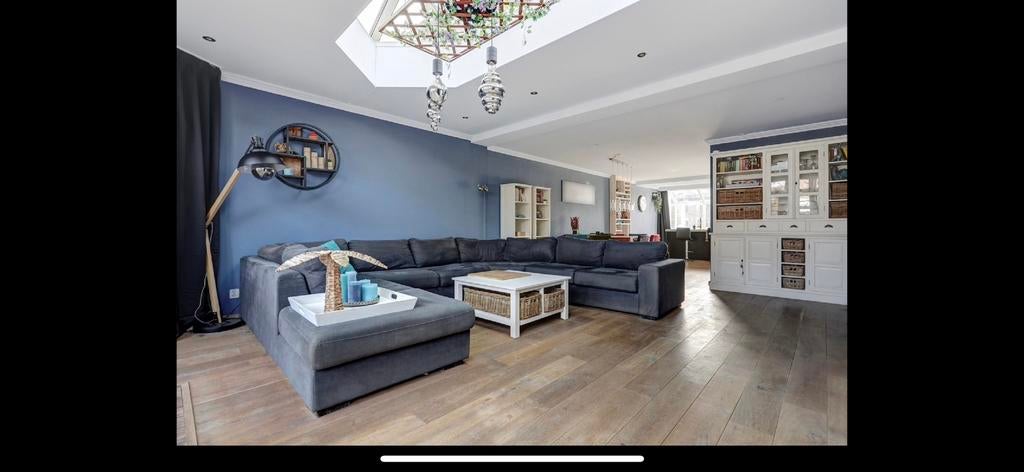 Salontafel met mooie manden 40,00, Ophalen of Verzenden, Zo goed als nieuw, Minder dan 10 m², Laminaat