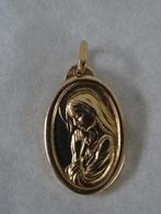 vintage vergulde kettinghanger Maria Lourdes grot Bernadette, Overige materialen, Overige voorstellingen, Ophalen of Verzenden