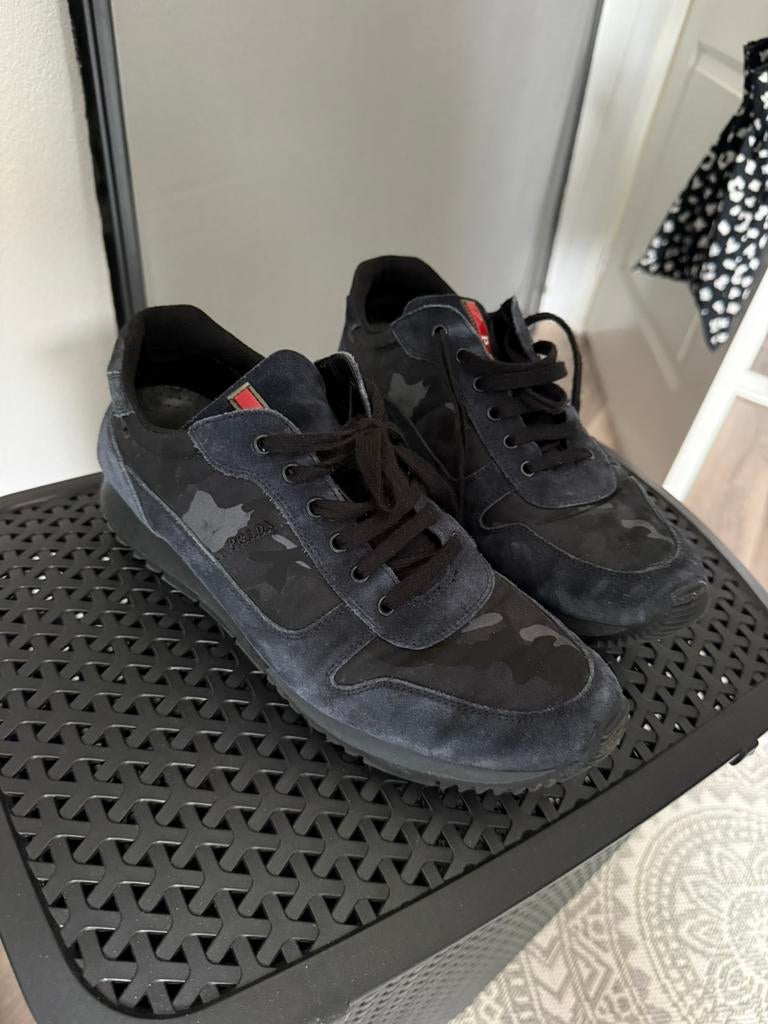 prada sneakers origineel kalfsleder, Ophalen of Verzenden, Zo goed als nieuw, Zwart