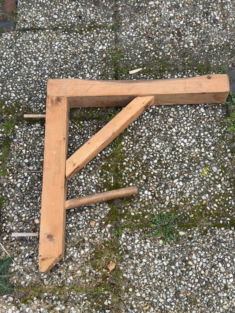 Antieke houten zadeldrager, Dieren en Toebehoren, Paarden en Pony's | Hoofdstellen en Tuigage, Ophalen, Gebruikt, Overige soorten