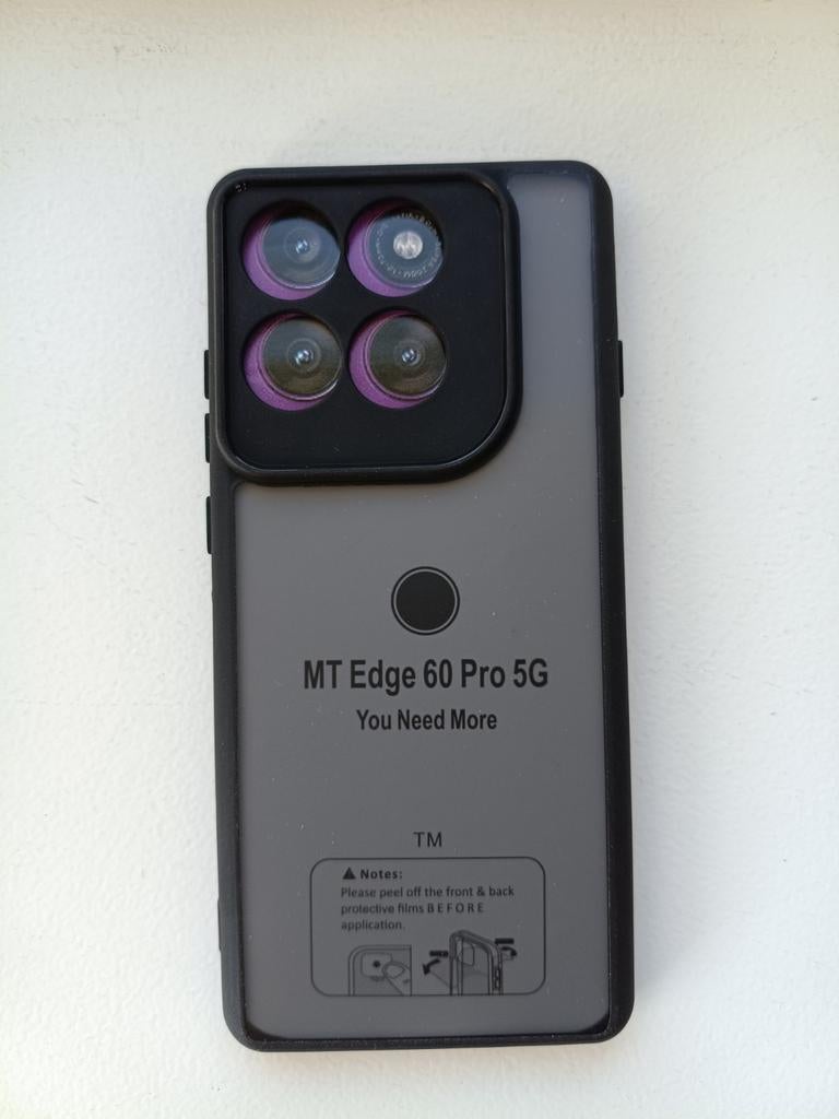Beschermhoes voor Motorola G60 - Zwart, Ophalen of Verzenden, Nieuw, Hoesje of Tasje