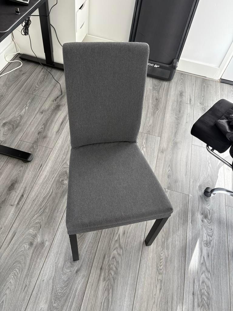 Ikea stoelen 4 stuks - Grijs gestoffeerd, Huis en Inrichting, Stoelen, Ophalen, Gebruikt, Vier, Stof