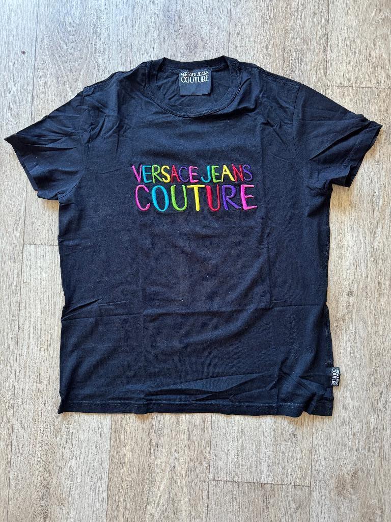Te koop:  NIEUW zwart T-shirt, maat L, merk: Versace., Kleding | Heren, T-shirts, Maat 52/54 (L), Zwart, Nieuw, Ophalen of Verzenden