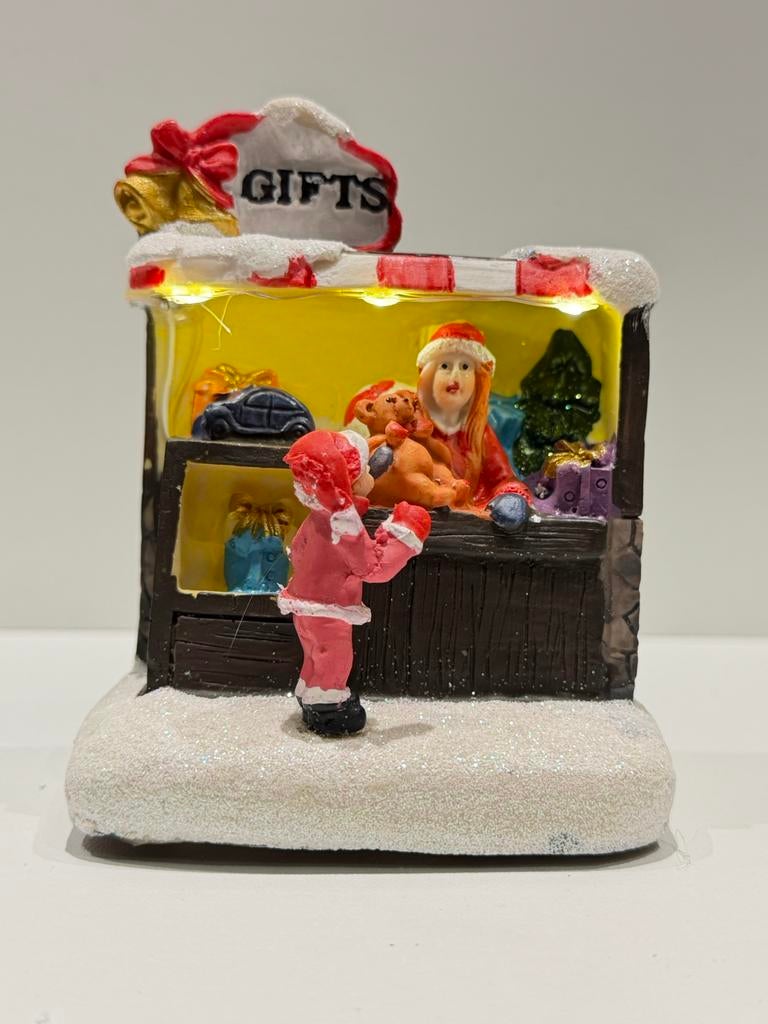 Kerst - Gifts Shop met verlichting, Verzenden