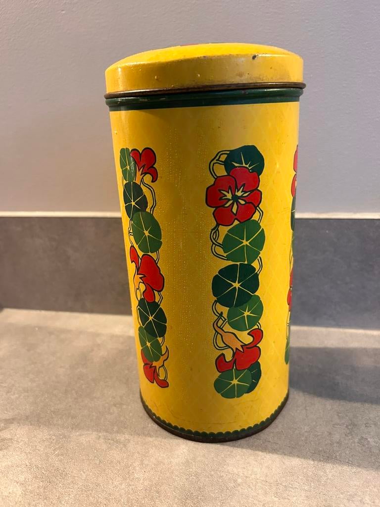 Oude Verkade beschuitbus, Verzamelen, Blikken, Ophalen of Verzenden, Zo goed als nieuw