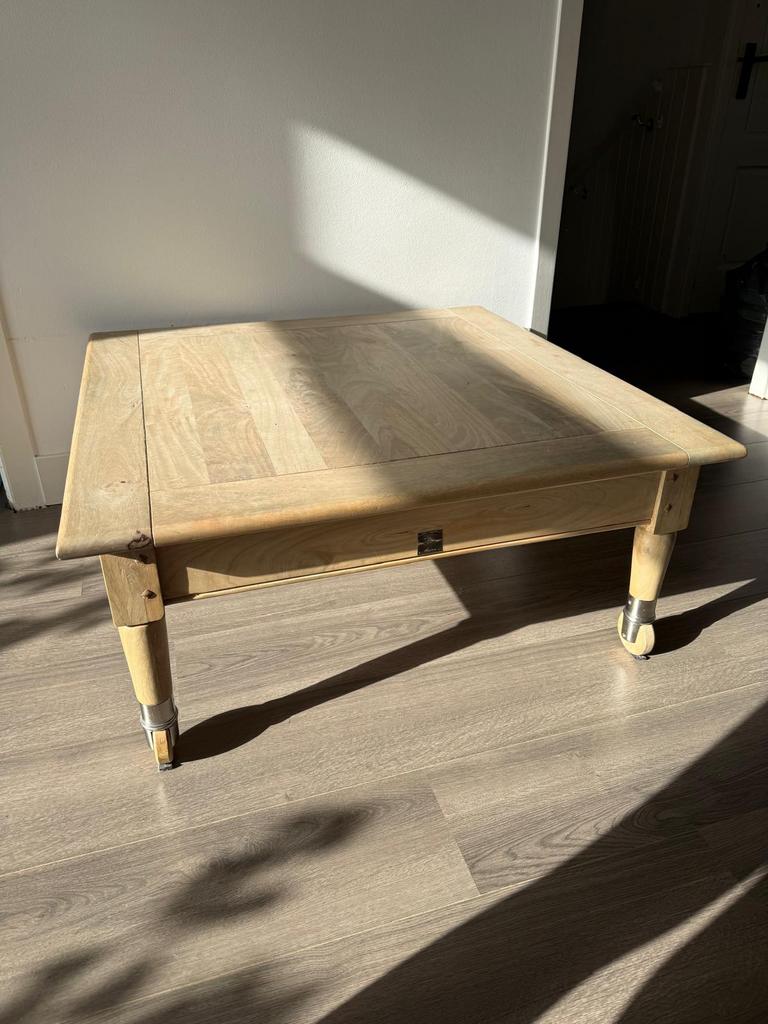 Salontafel riviera maison 90x90, Huis en Inrichting, Tafels | Salontafels, Ophalen, 50 tot 100 cm, Zo goed als nieuw, Minder dan 50 cm
