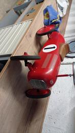 Rode metalen loopauto - 75 cm - Loosduinen, Ophalen of Verzenden, Gebruikt, Loopvoertuig