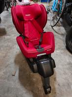 Recaro Optiafix autostoel - Rood met Isofix, Verstelbare rugleuning, Gebruikt, 9 t/m 18 kg, Isofix