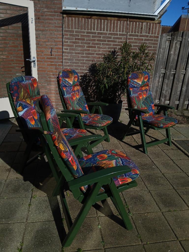 tuinstoelen, Tuin en Terras, Tuinstoelen, Ophalen, Gebruikt, Kunststof, Verstelbaar