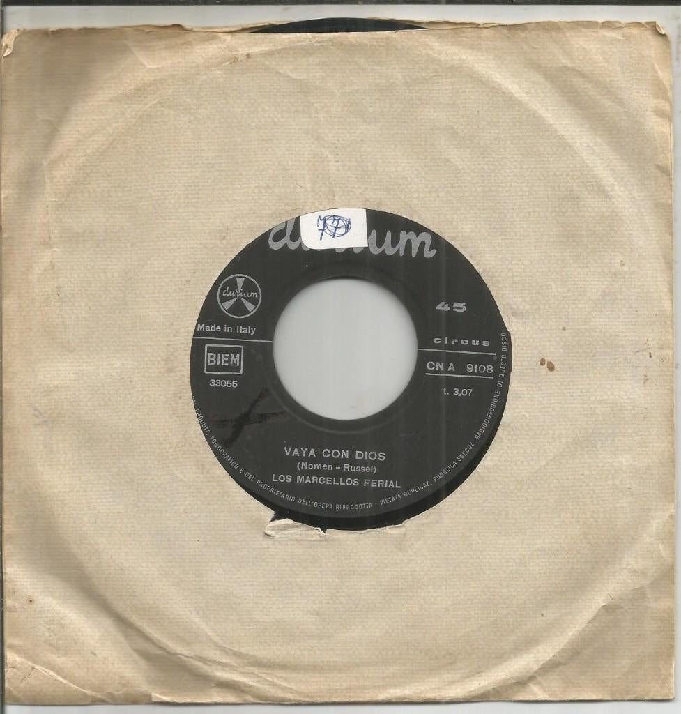 Los Marcellos Ferial – Vaya Con Dios (1964), Cd's en Dvd's, Vinyl Singles, Latin en Salsa, Gebruikt, 7 inch, Single