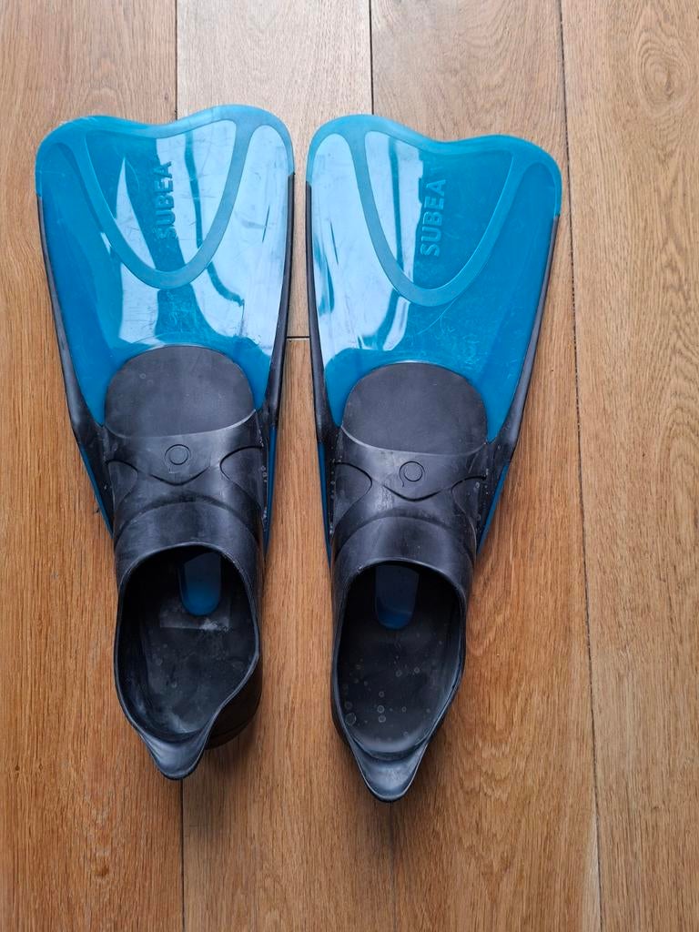 Fijne Subea snorkelvinnen maat 44 / 45 Decathlon zwemvliezen, Ophalen of Verzenden, Gebruikt, Snorkelvinnen